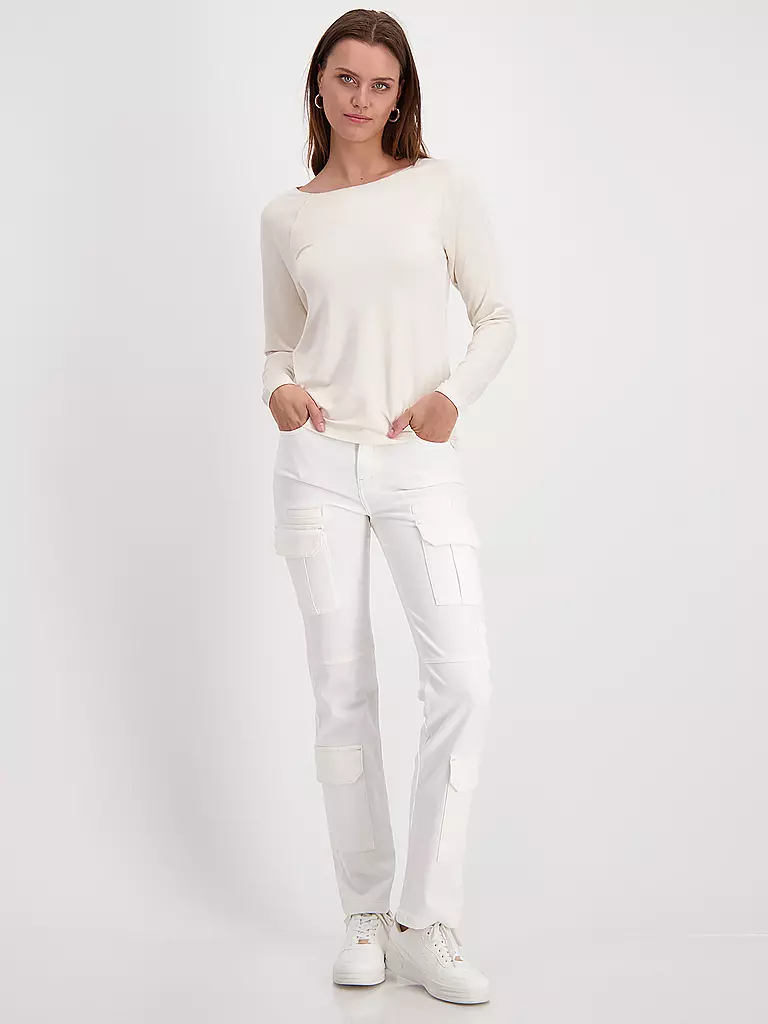 MONARI | Langarmshirt | Crème