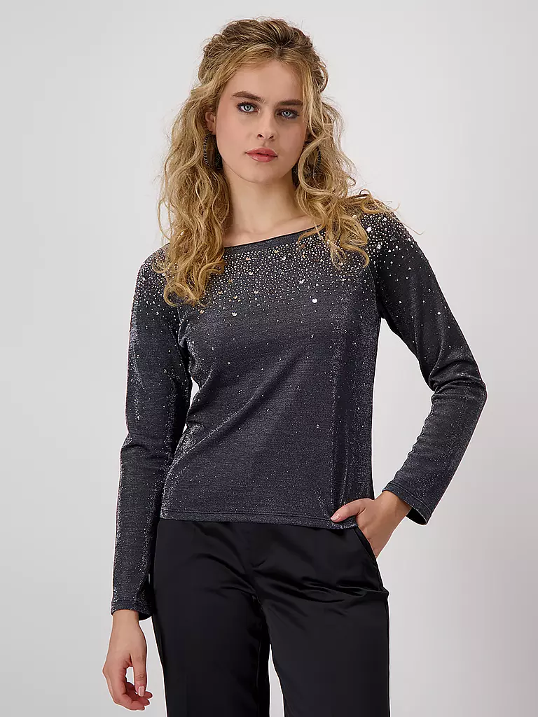 MONARI | Langarmshirt | Gris