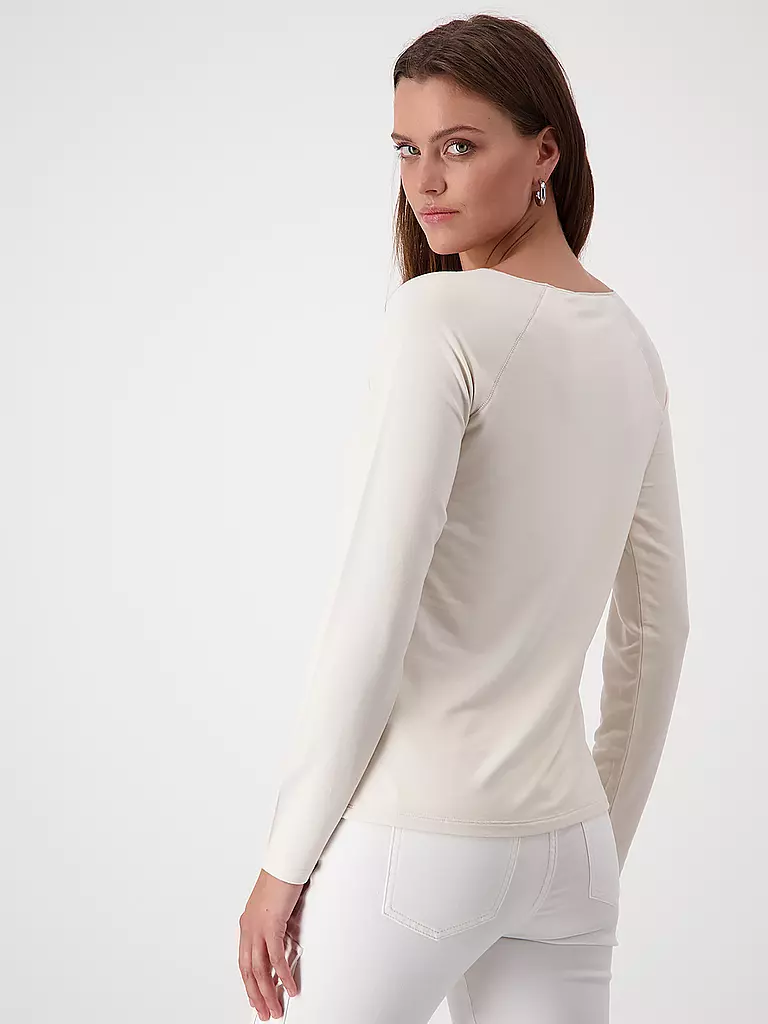MONARI | Langarmshirt | Crème