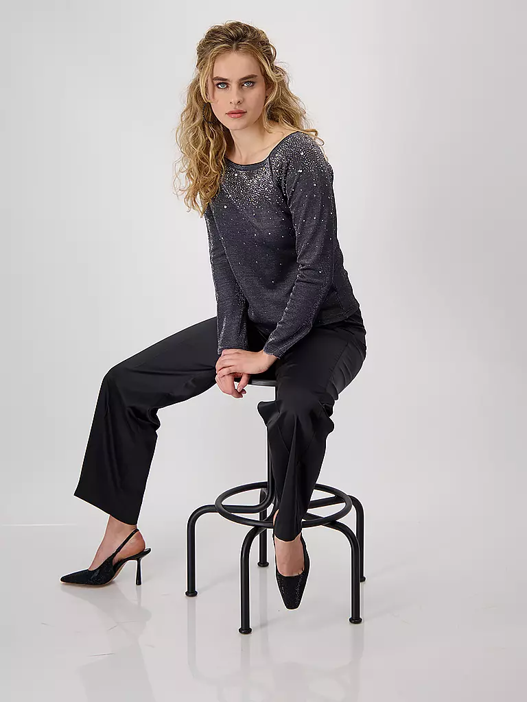MONARI | Langarmshirt | Gris