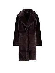 MONARI | Manteau aspect fourrure | Marron
