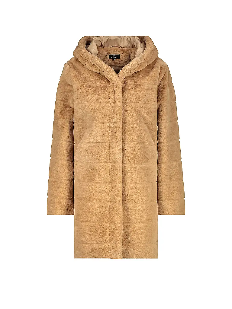 MONARI | Manteau en fausse fourrure | hellbraun