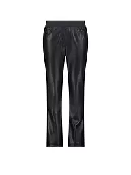 MONARI | Pantalon aspect cuir | Noir