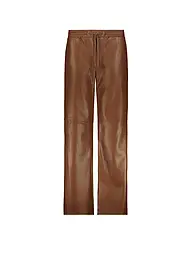 MONARI | Pantalon aspect cuir | Marron clair
