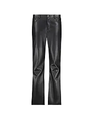 MONARI | Pantalon aspect cuir | Noir