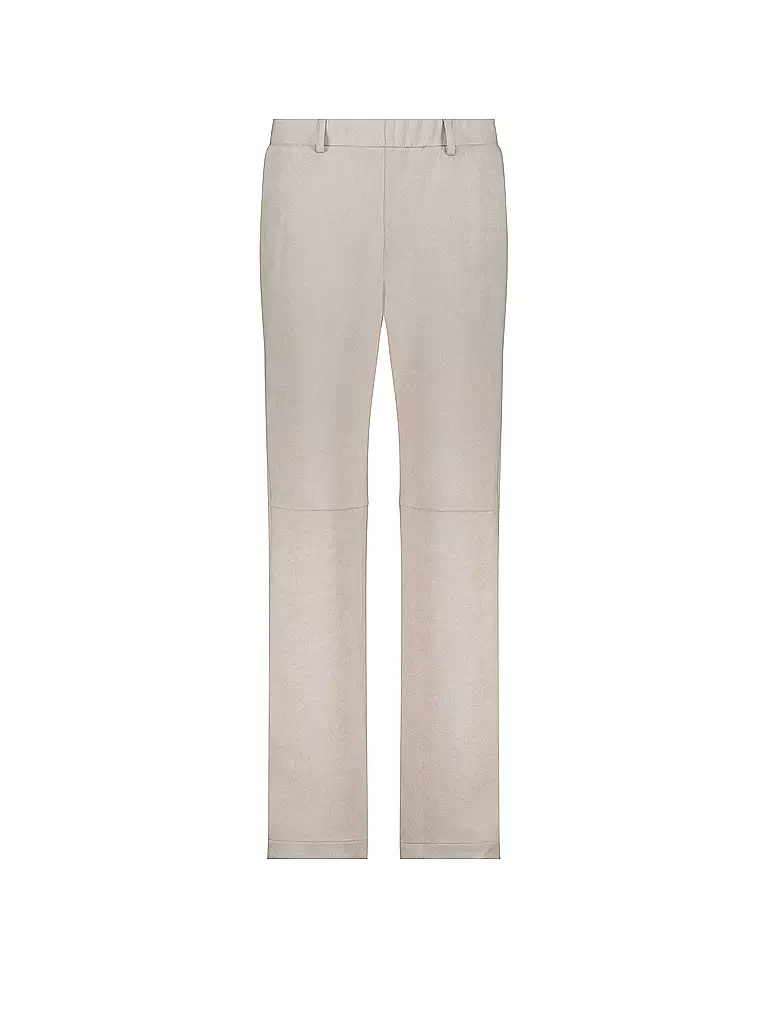 MONARI | Pantalon aspect cuir | Beige