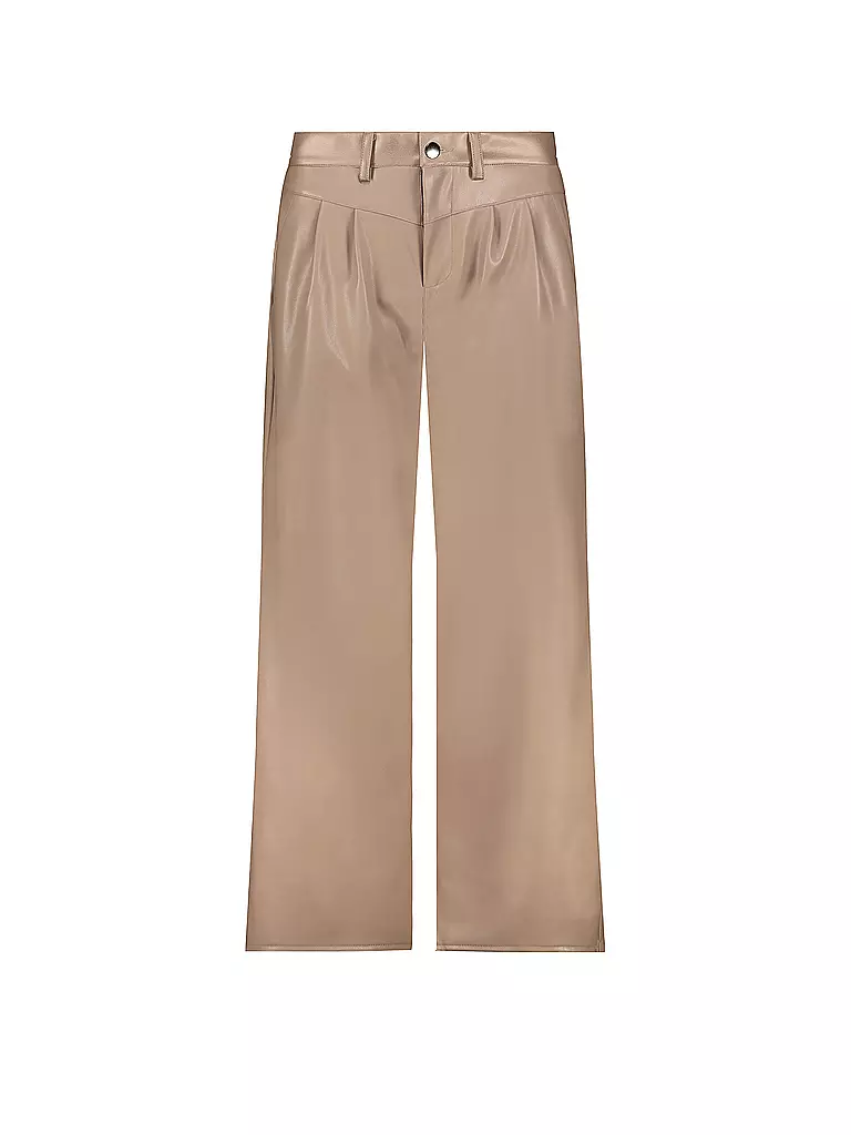 MONARI | Pantalon aspect cuir | Camel