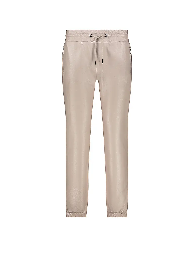 MONARI | Pantalon aspect cuir | Beige