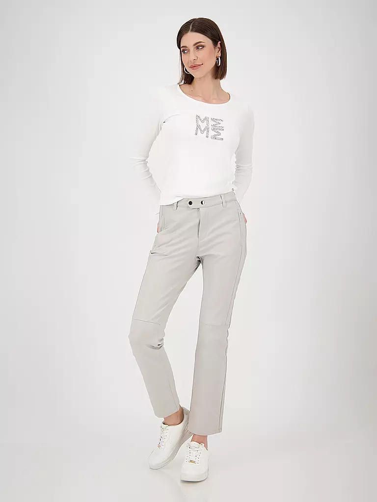 MONARI | Pantalon aspect cuir | Beige