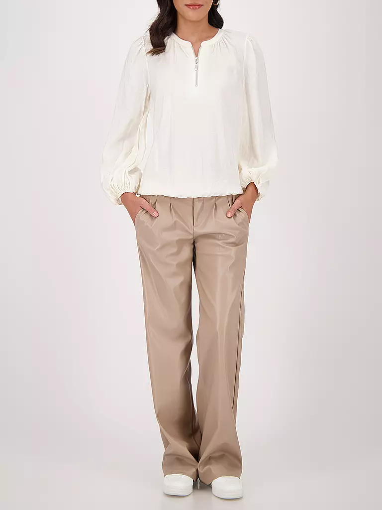 MONARI | Pantalon aspect cuir | Camel