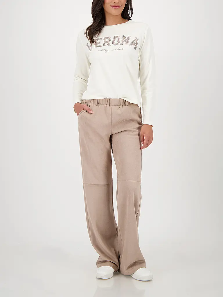 MONARI | Pantalon aspect cuir | Camel