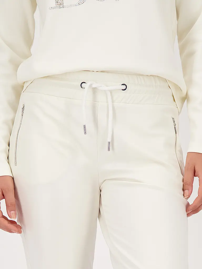 MONARI | Pantalon aspect cuir | Beige