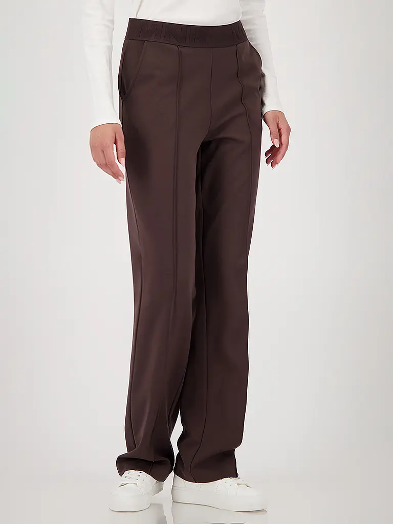 MONARI | Pantalon coupe évasée | Marron