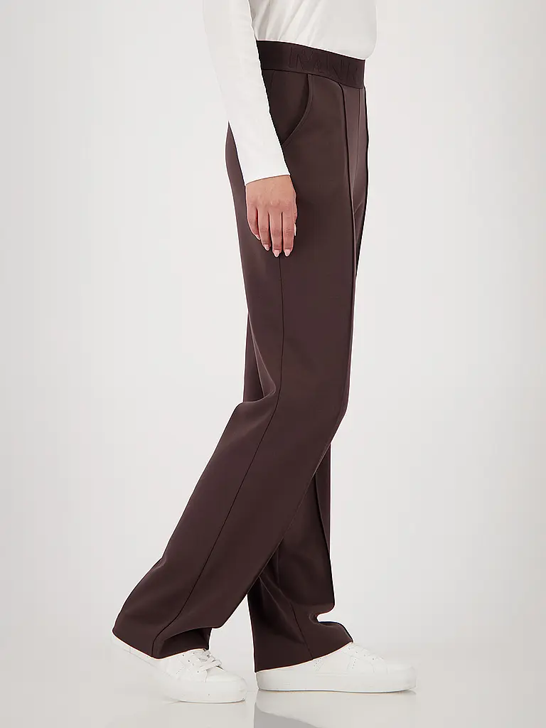 MONARI | Pantalon coupe évasée | Marron