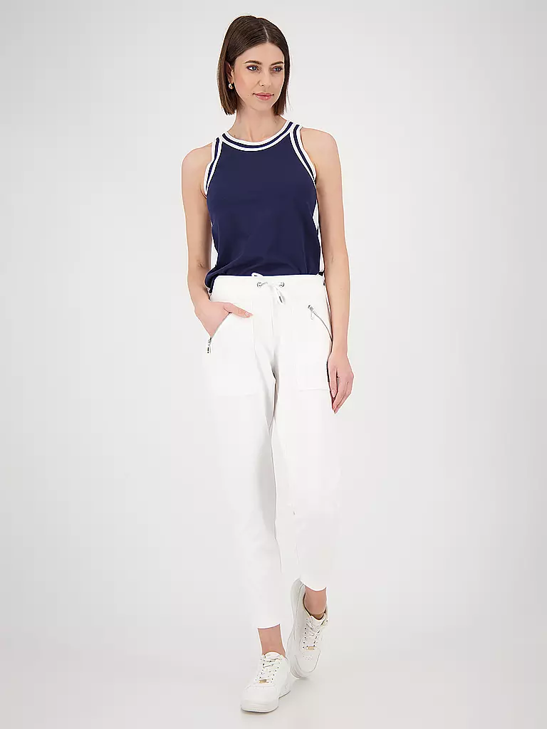 MONARI | Pantalon de jogging coupe décontractée | weiss