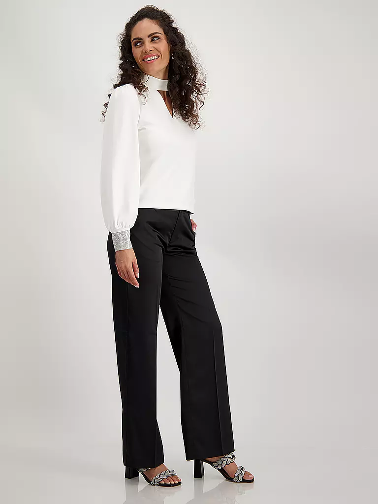 MONARI | Pantalon de tailleur coupe ample | Noir