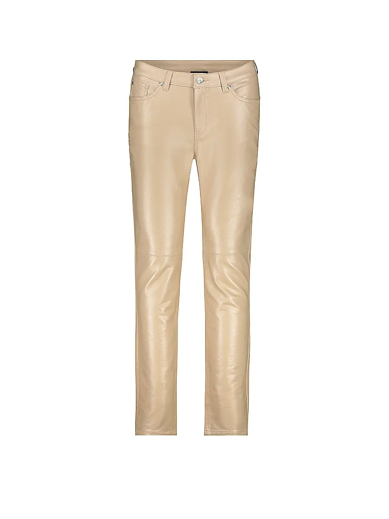 MONARI | Pantalon slim en similicuir | Camel