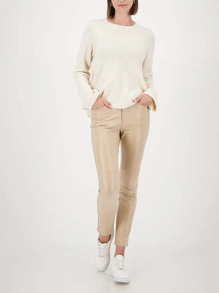 MONARI | Pantalon slim en similicuir | Camel