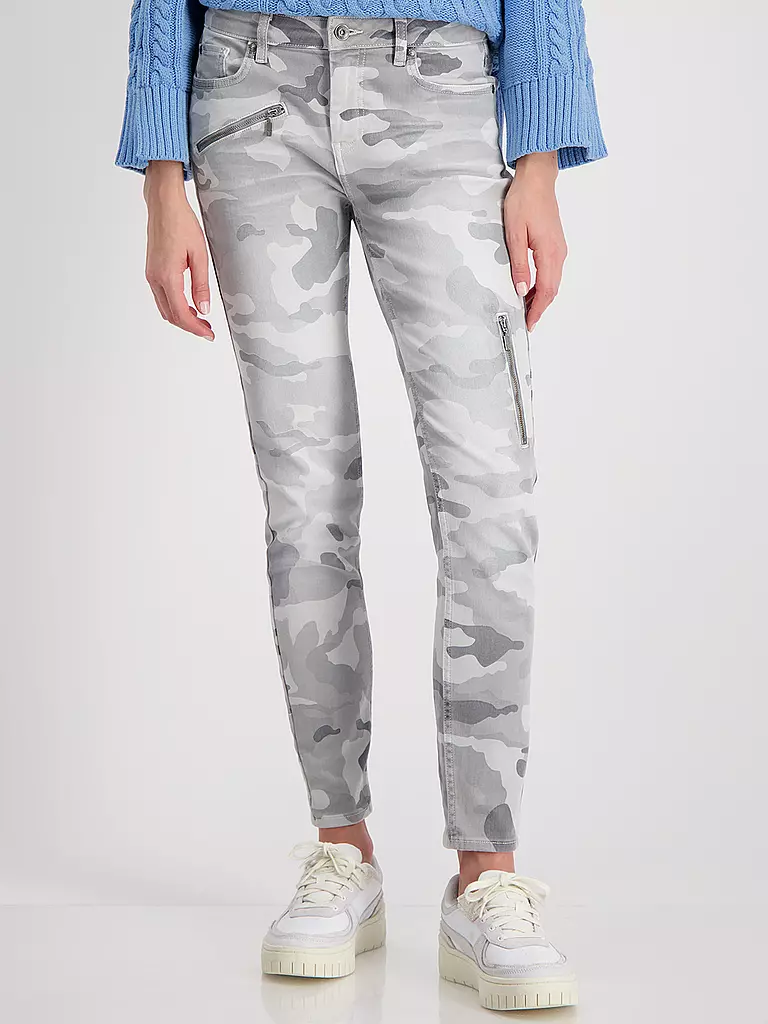 MONARI | Pantalon Slim Fit | Gris clair