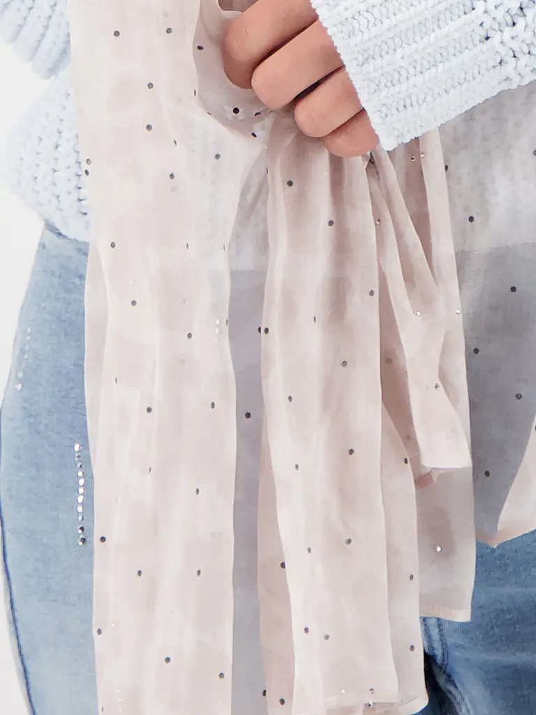 MONARI | Produktname: Schal
Marke: MONARI
Farbe: beige
Kategorien: Mode,Damen

Material: Viskose
Musterung: Animal
Stil: Glamour
Details: Strass | 