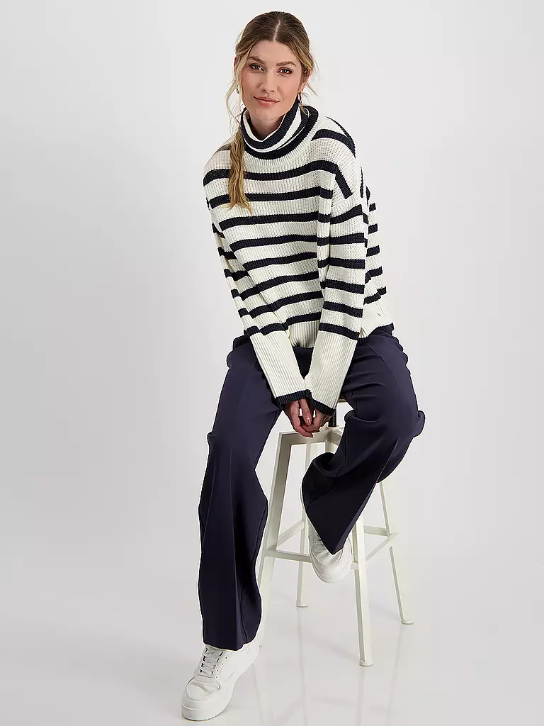 MONARI | Pull à col roulé | Crème