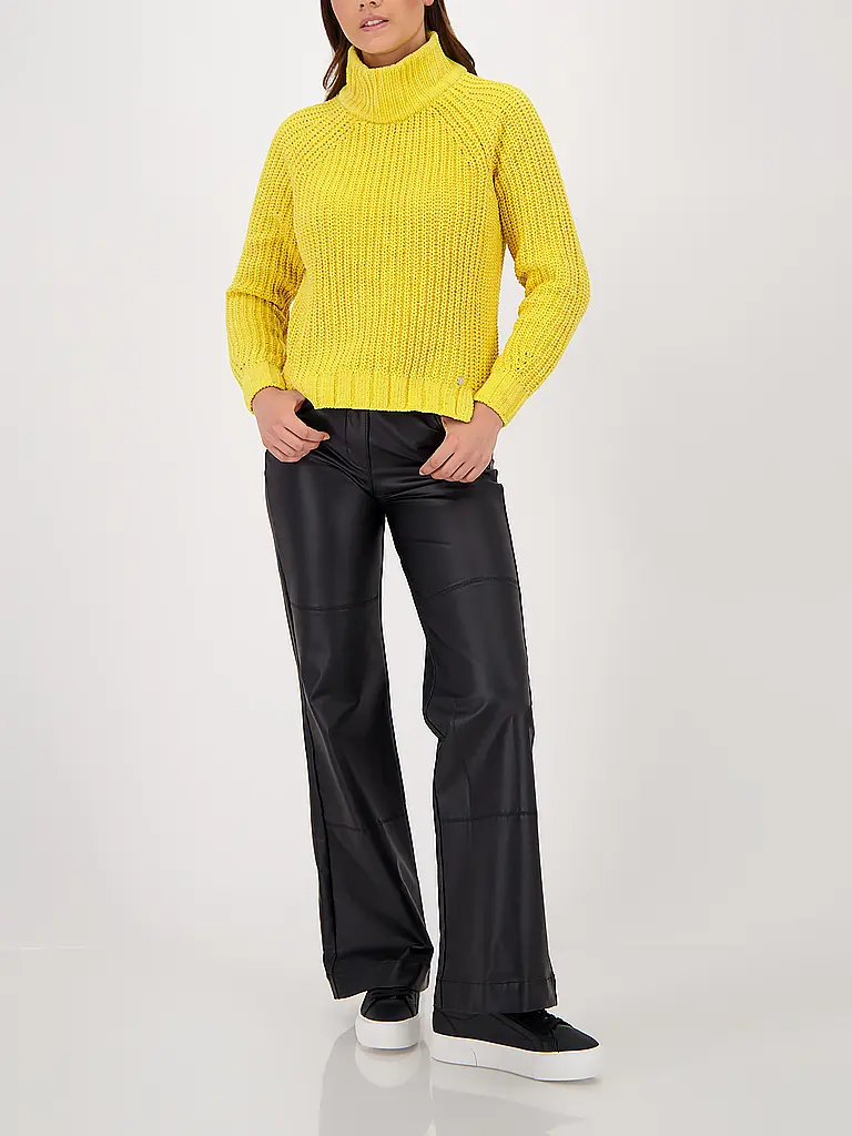 MONARI | Pull à col roulé | Jaune