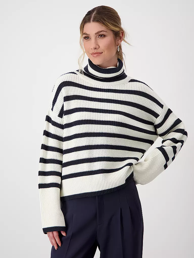 MONARI | Pull à col roulé | Crème