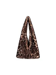 MONARI | Sac - Shopper aspect fourrure | Marron