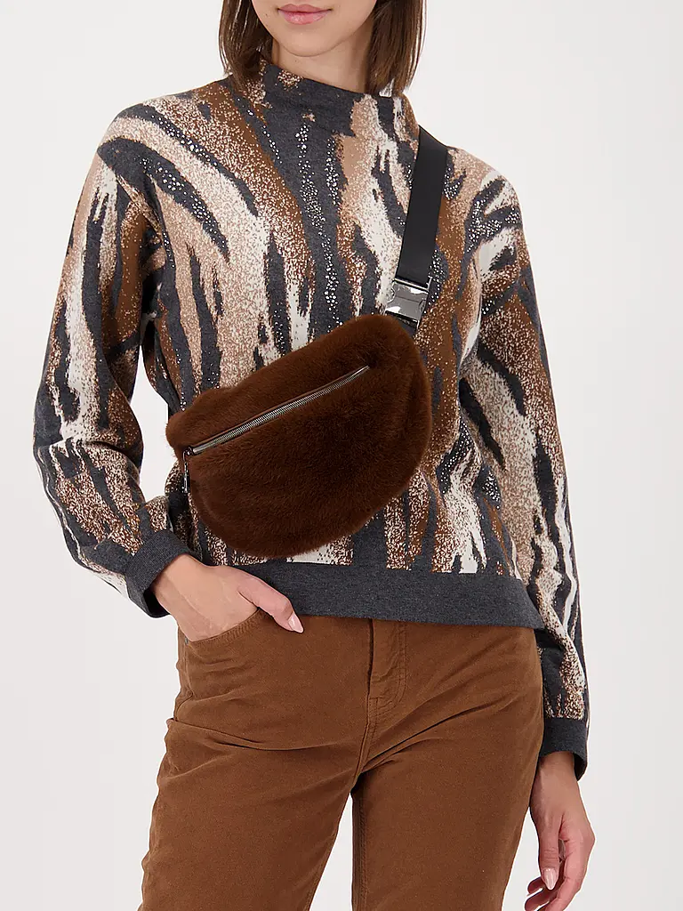 MONARI | Sac banane | Rouge foncé