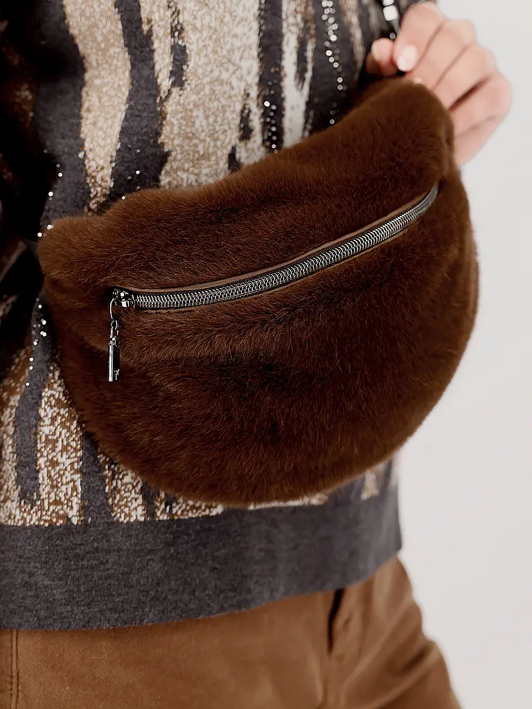 MONARI | Sac banane | Rouge foncé
