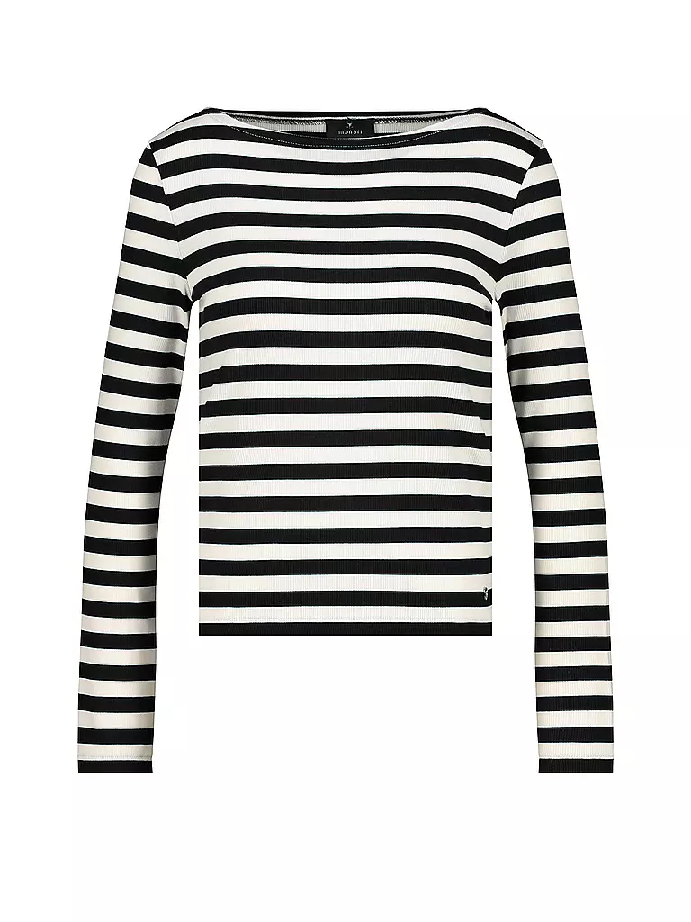 MONARI | T-shirt à manches longues | schwarz