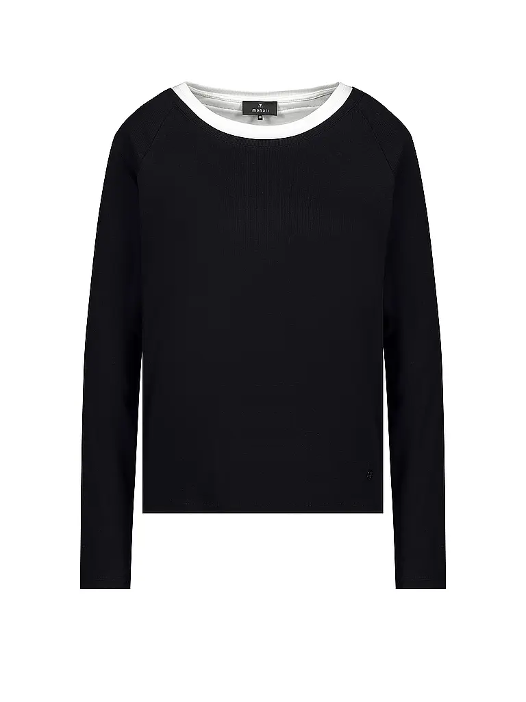 MONARI | T-shirt à manches longues | schwarz