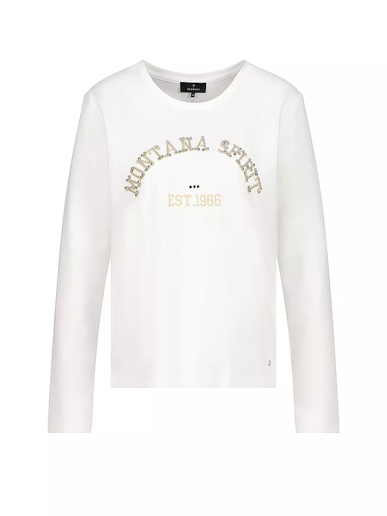 MONARI | T-shirt à manches longues | weiss