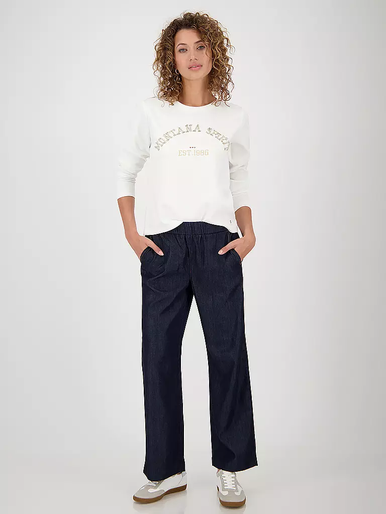 MONARI | T-shirt à manches longues | weiss