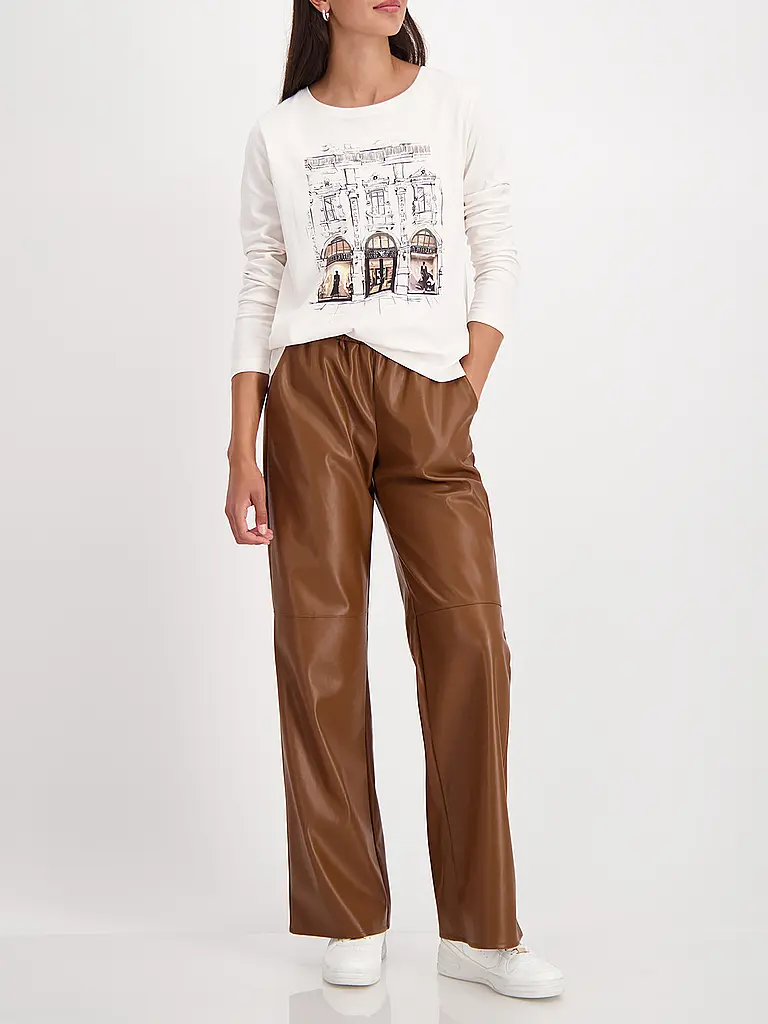 MONARI | T-shirt à manches longues | Crème