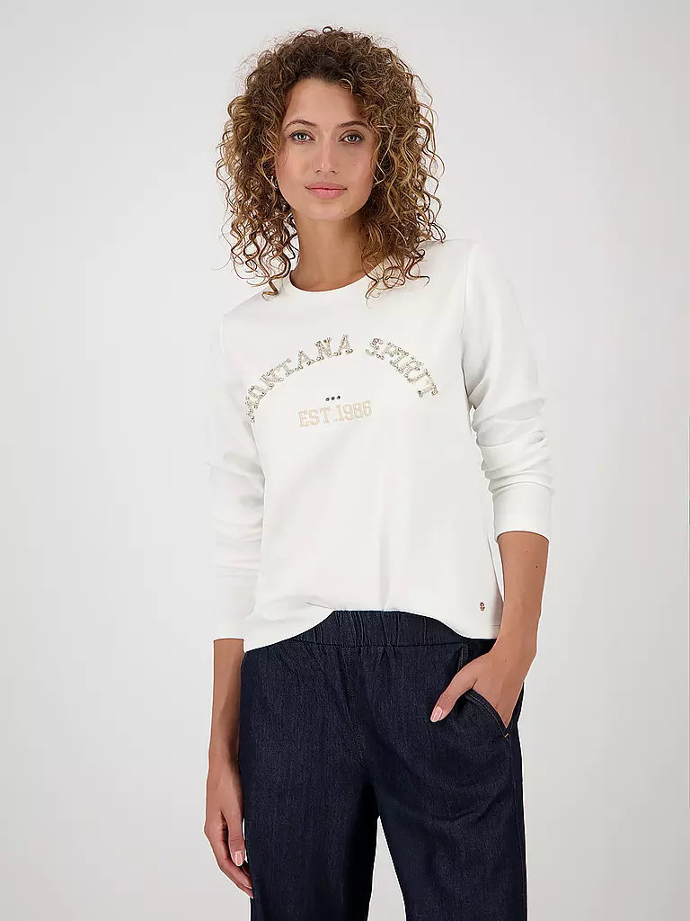 MONARI | T-shirt à manches longues | weiss