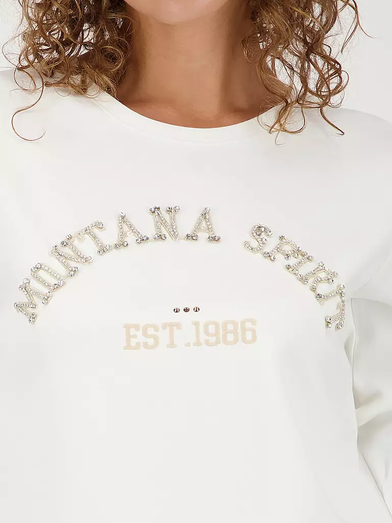 MONARI | T-shirt à manches longues | weiss