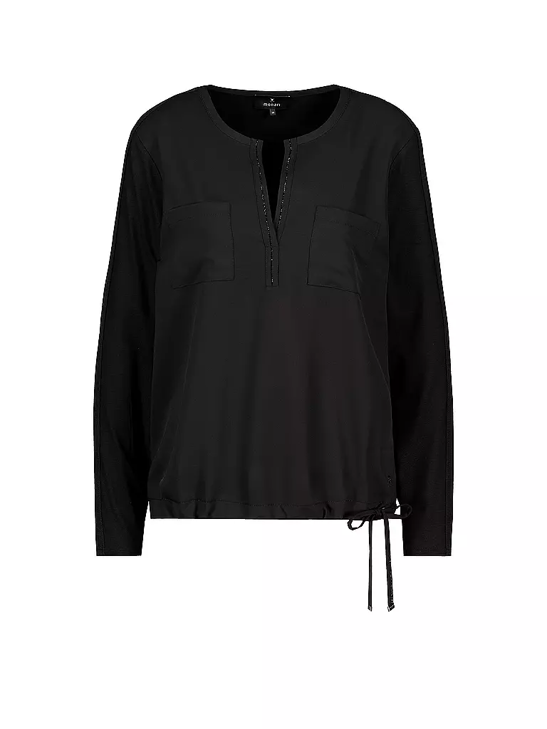 MONARI | T-shirt blouse | Noir