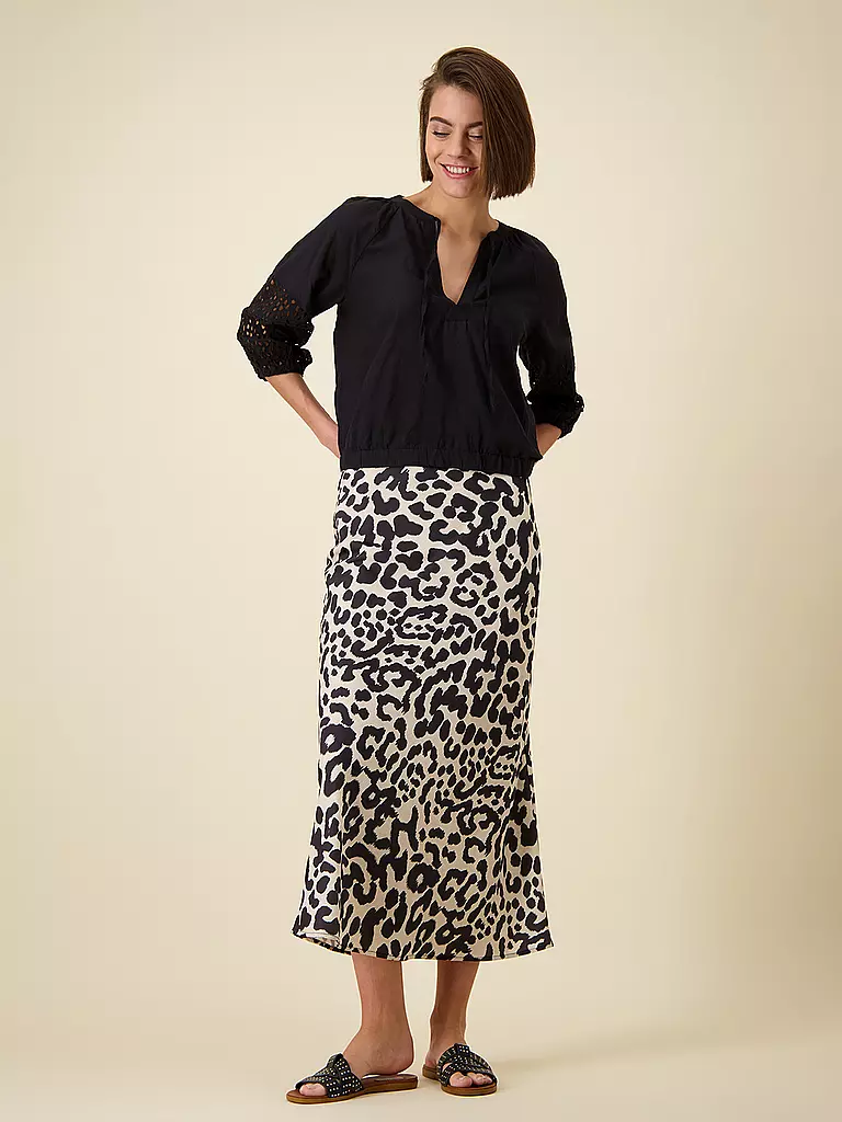 MONARI | T-shirt blouse | Noir