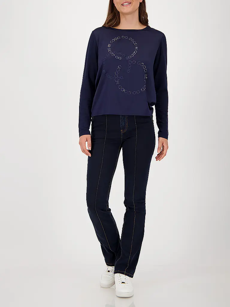 MONARI | T-shirt blouse | Bleu foncé