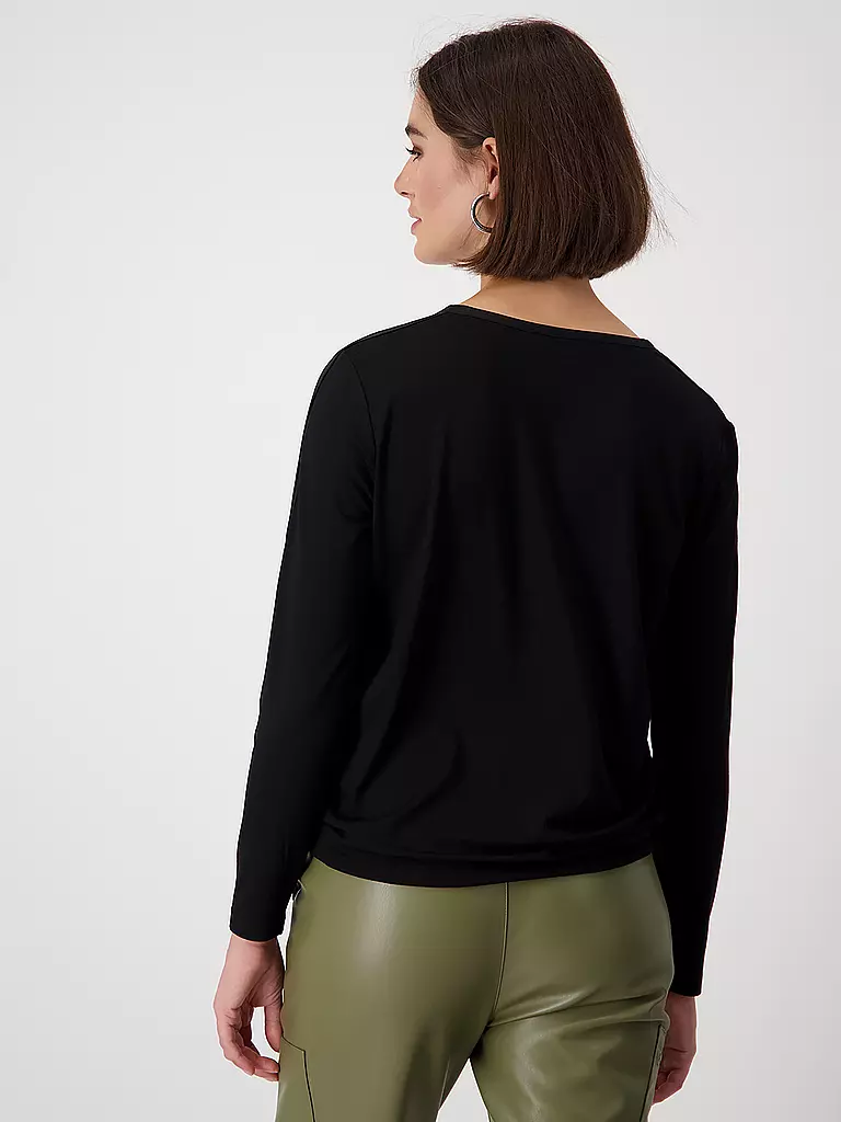 MONARI | T-shirt blouse | Noir