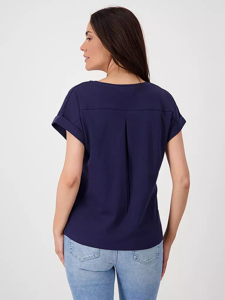 MONARI | T-shirt blouse | Bleu foncé
