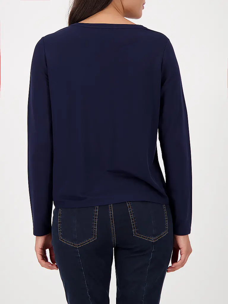 MONARI | T-shirt blouse | Bleu foncé