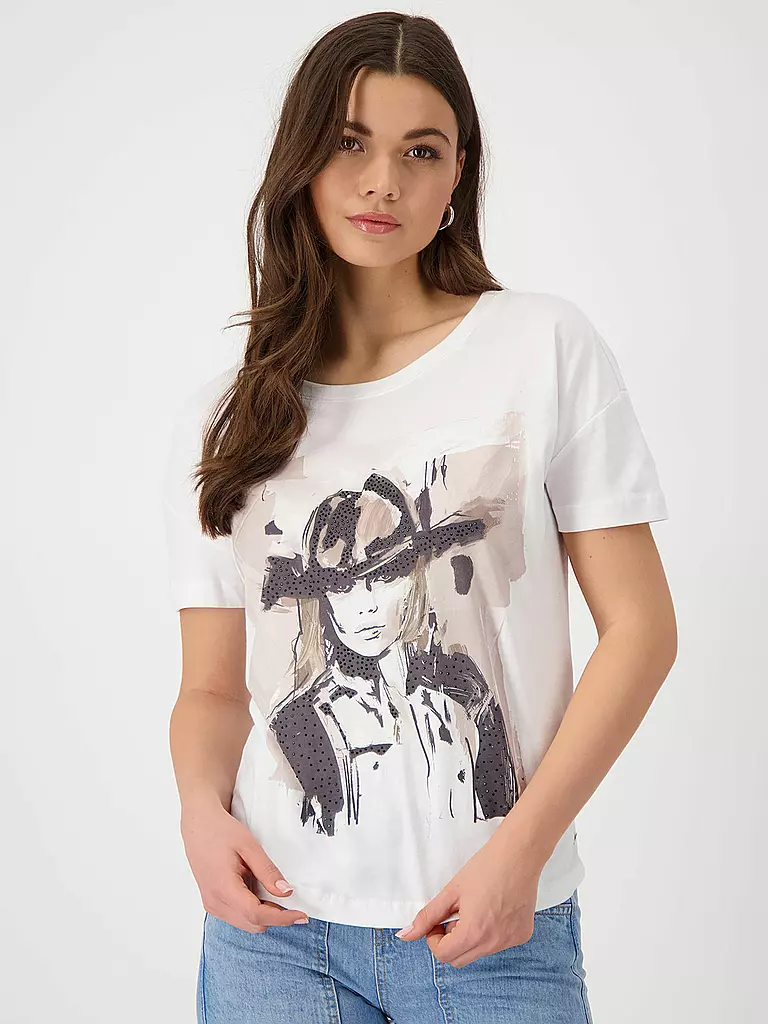 MONARI | T-shirt blouse | Crème