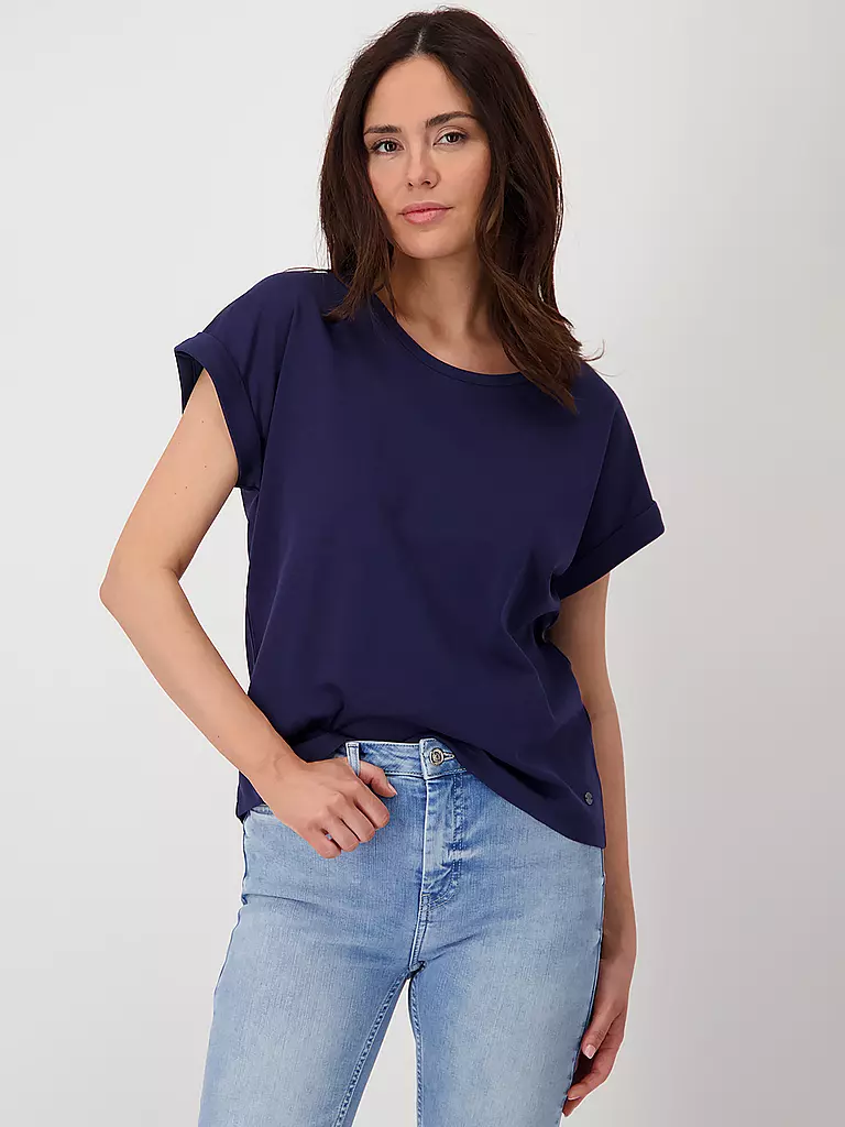 MONARI | T-shirt blouse | Bleu foncé