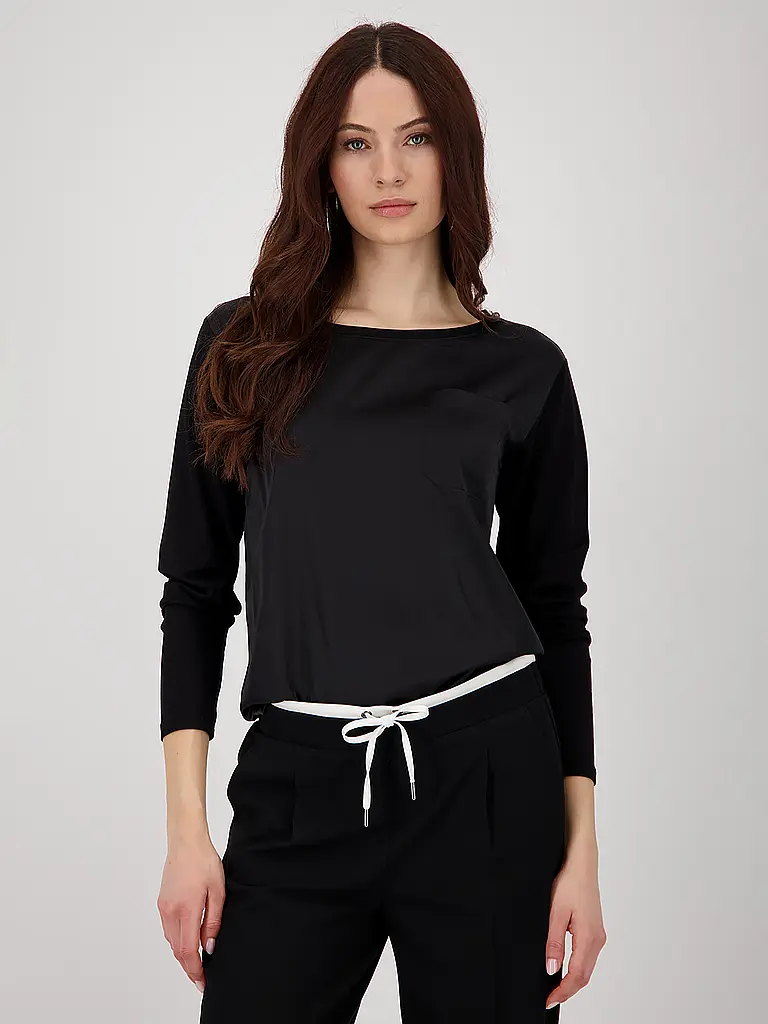 MONARI | T-shirt blouse | Noir