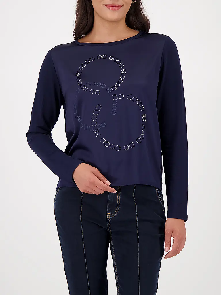 MONARI | T-shirt blouse | Bleu foncé