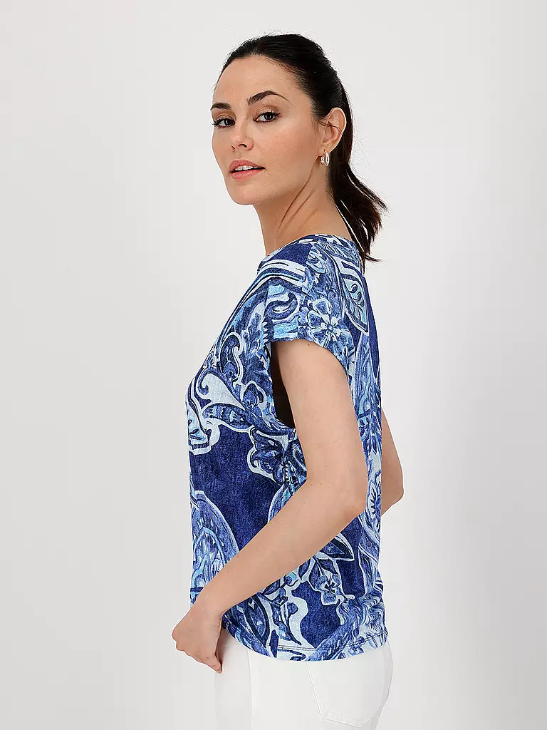 MONARI | T-shirt blouse | Bleu