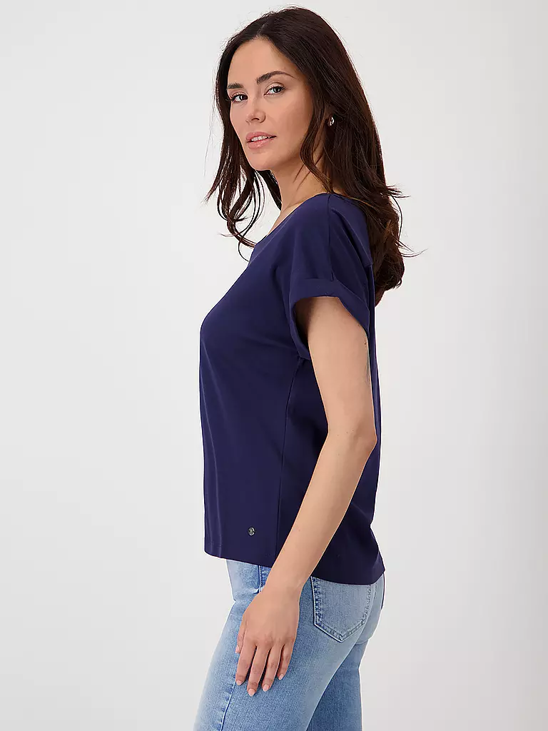 MONARI | T-shirt blouse | Bleu foncé