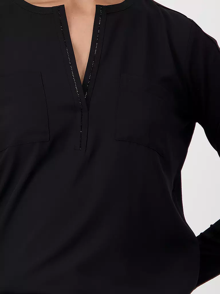 MONARI | T-shirt blouse | Noir